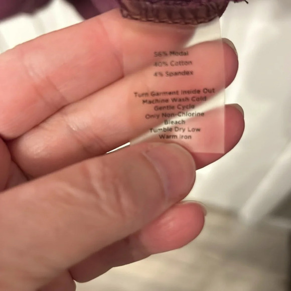 Talbots Women’s (M) Purple Gold Buttons 3/4 Sleeve Pullover Classic Casual Top - Picture 5 of 5